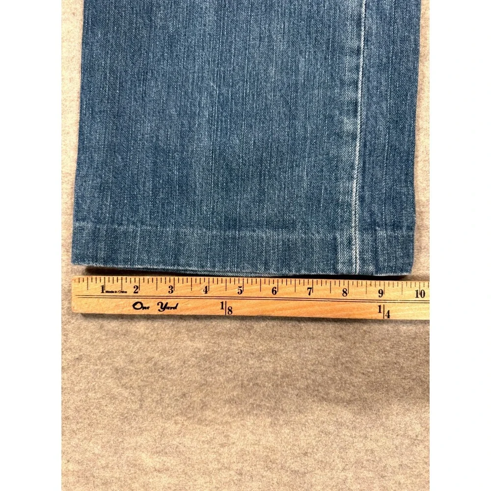 Levi's 501 Jeans Mens 38X34 Blue Denim Medium Wash Faded Straight Leg Button Fly